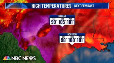 Millions under heat alerts in Southern Plains amid severe weather