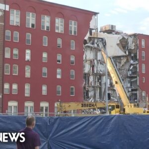 Survivor describes 'thunderous boom' of Iowa apartment collapse
