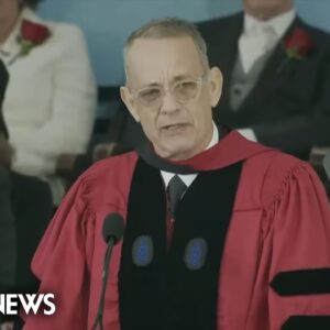 Tom Hanks delivers Harvard University’s commencement speech