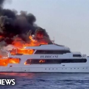Watch: Diving boat engulfed in flames off Egypt’s Red Sea coast
