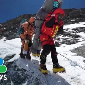Watch: Sherpa carries Everest climber in ‘death zone’ rescue