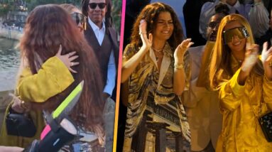 Zendaya and Beyoncé Share SWEET Moment at Pharrell's Louis Vuitton Show