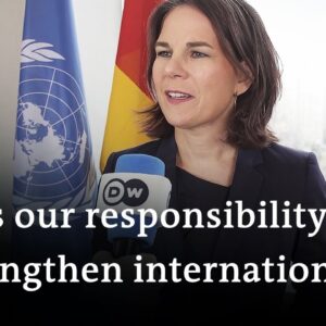 Baerbock says Germany has a duty to end Russian war crimes | DW News