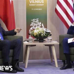 Biden meets with Turkish President Erdoğan at the NATO summit
