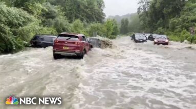 Dangerous flash flooding causing states of emergency in Northeast