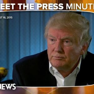 Meet the Press Minute: Trump expresses support for affirmative action in 2015
