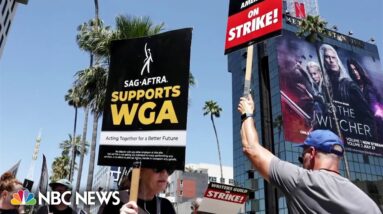 Hollywood actors join writers in historic strike