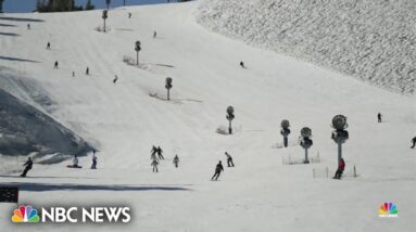 California skiers hitting the slopes this 4th of July due to rare snowy summer conditions