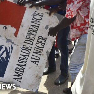 'Niger belongs to us!': Military coup supporters attack French embassy