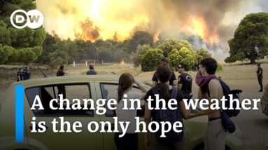 Greece: Firefighters can no longer bring wildfires under control | DW News