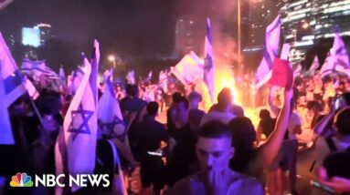Mass protests in Israel over prime minister’s plan to weaken Supreme Court