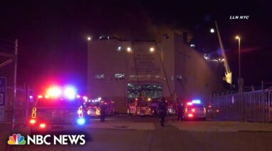 Two firefighters killed battling cargo ship fire in New Jersey