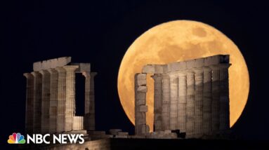 Watch: July's supermoon glows in the night sky