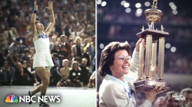 Billie Jean King reflects on ‘Battle of the Sexes’ tennis match, 50 years later