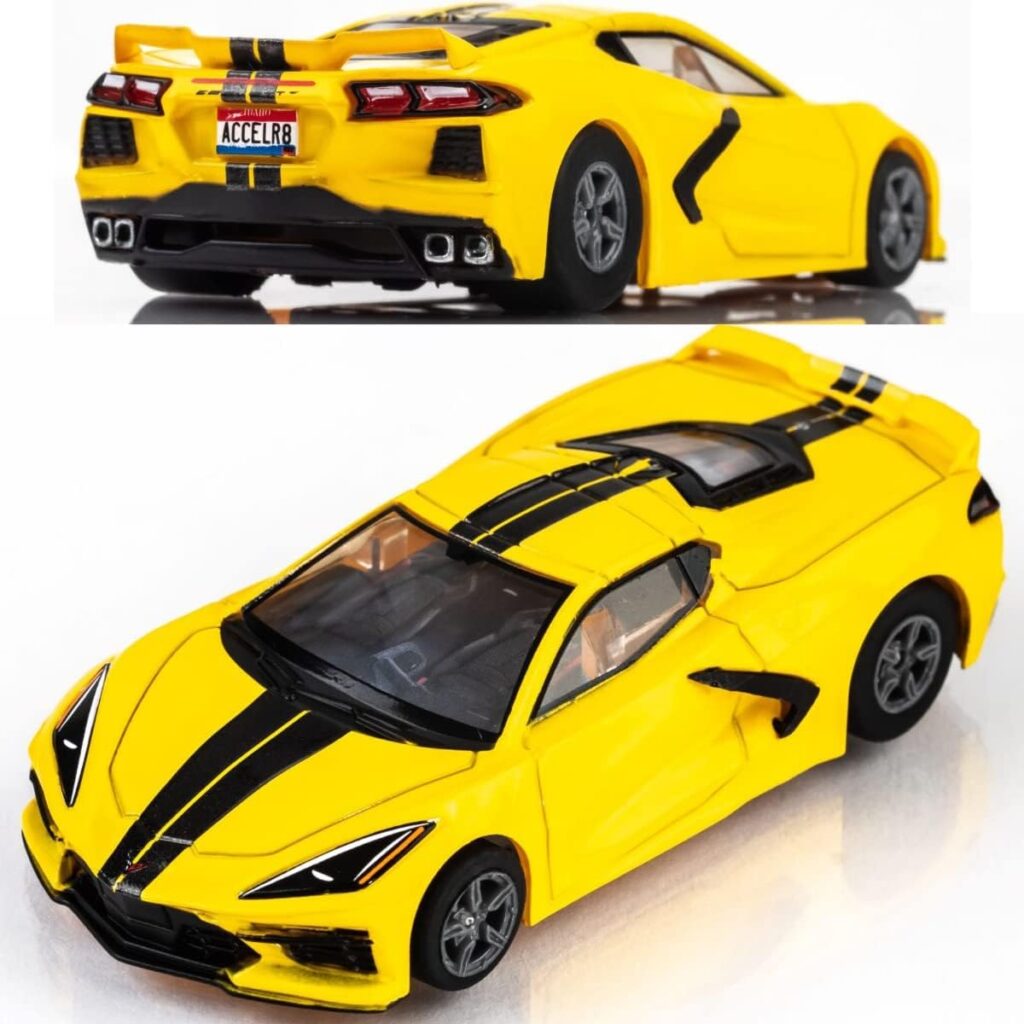 AFX/Racemasters Corvette C8 Accelerated Yellow AFX22013 HO Slot Racing Cars AFX/Racemasters Corvette C8 Accelerated Yellow AFX22013 HO Slot Racing Cars
