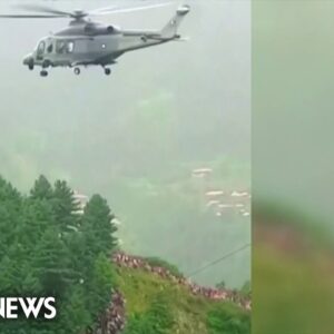 All 8 people rescued from dangling Pakistan cable car