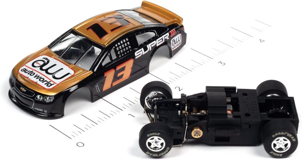 Auto World Super III 2015 Chevy SS Stock Car (Black/Gold) HO Scale Slot Car Auto World Super III 2015 Chevy SS Stock Car (Black/Gold) HO Scale Slot Car