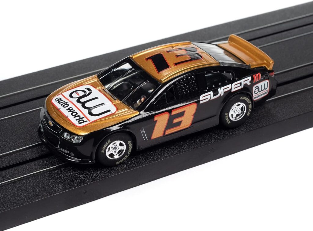 Auto World Super III 2015 Chevy SS Stock Car (Black/Gold) HO Scale Slot Car Auto World Super III 2015 Chevy SS Stock Car (Black/Gold) HO Scale Slot Car