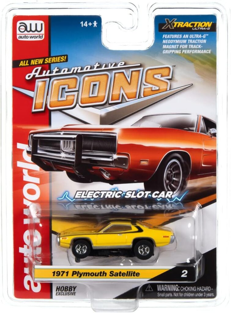 Auto World Xtraction 1971 Plymouth Satellite HO Scale Slot Car
