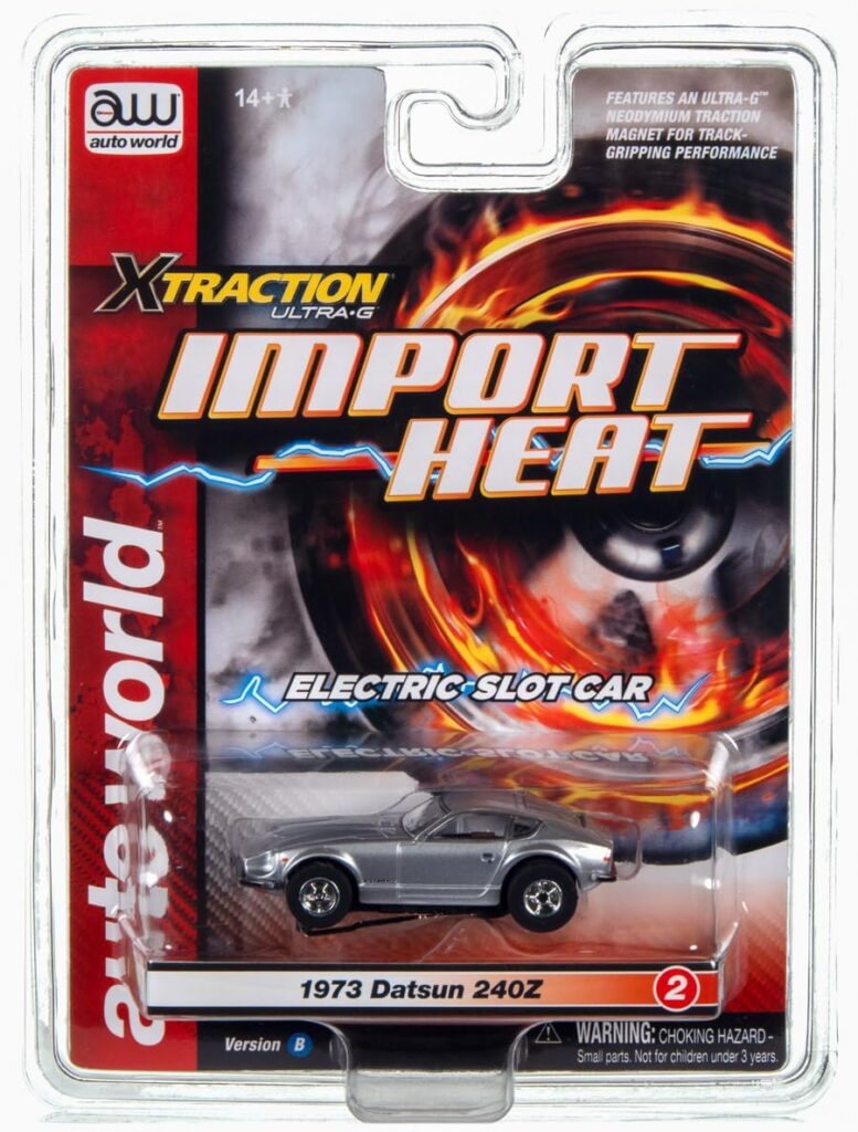 Auto World Xtraction 1973 Datsun 240Z Factory (Silver) HO Scale Slot Car