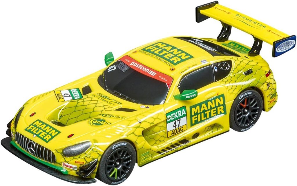 Carrera 64169 Mercedes-AMG GT3 Mann-Filter Team HTP No. 47 1:43 Scale Analog Slot Car Racing Vehicle GO!!! Slot Car Race Tracks Carrera 64169 Mercedes-AMG GT3 Mann-Filter Team HTP No. 47 1:43 Scale Analog Slot Car Racing Vehicle GO!!! Slot Car Race Tracks