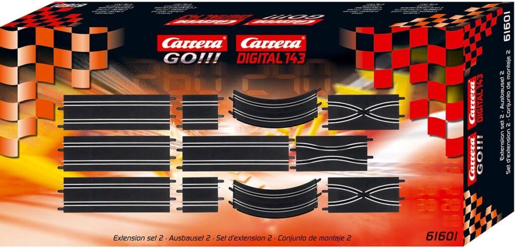 Carrera Go!!! Extension Set #2 - 11Piece Track Expansion Accessory Pack - for Use with 1: 43 Scale Go!!! Digital143 Slot Car Racetrack Systems Carrera Go!!! Extension Set #2 - 11Piece Track Expansion Accessory Pack - for Use with 1: 43 Scale Go!!! Digital143 Slot Car Racetrack Systems