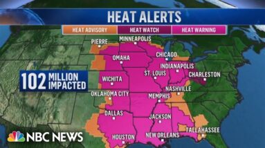Extreme heatwave blankets parts of the Midwest and South