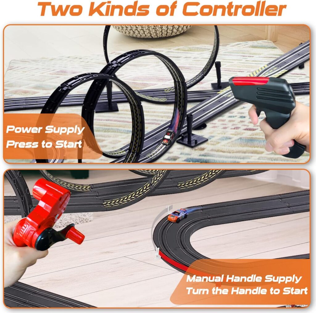 High-Speed Slot Car Race Track Playset, Deluxe Size Car Racing Games for Kids Electric Powered Super Loop Speedway with Two Cars for Dual Racing, Kids Toys for 6 7 8 9 10-16 Years Old Boys Gifts High-Speed Slot Car Race Track Playset, Deluxe Size Car Racing Games for Kids Electric Powered Super Loop Speedway with Two Cars for Dual Racing, Kids Toys for 6 7 8 9 10-16 Years Old Boys Gifts