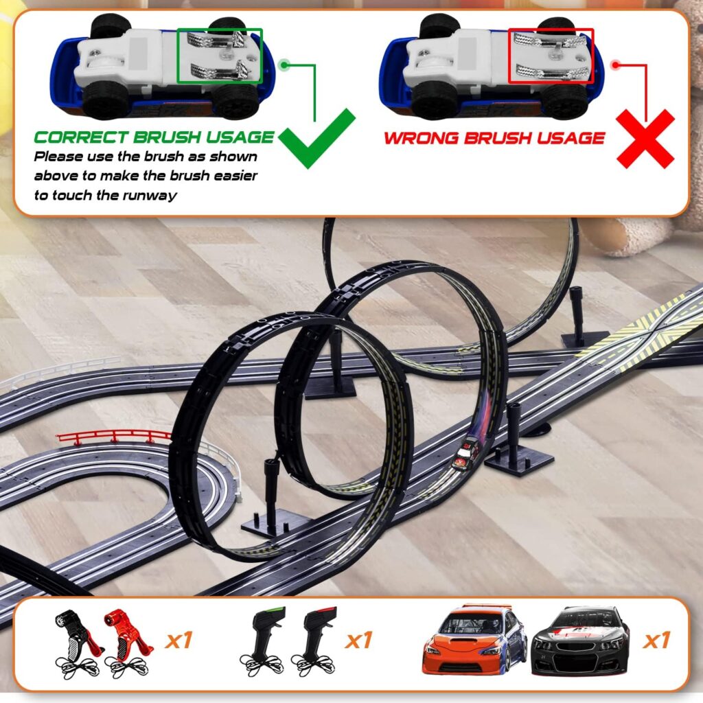 High-Speed Slot Car Race Track Playset, Deluxe Size Car Racing Games for Kids Electric Powered Super Loop Speedway with Two Cars for Dual Racing, Kids Toys for 6 7 8 9 10-16 Years Old Boys Gifts High-Speed Slot Car Race Track Playset, Deluxe Size Car Racing Games for Kids Electric Powered Super Loop Speedway with Two Cars for Dual Racing, Kids Toys for 6 7 8 9 10-16 Years Old Boys Gifts