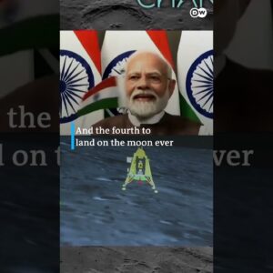 India's successful landing on the moon's south pole | DW #Shorts