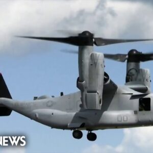 Military aircraft crashes during routine training exercise, killing 3 U.S. Marines