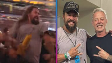 Jason Momoa Joins MOSH PIT at Metallica Concert!