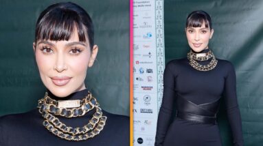 Kim Kardashian Debuts BLUNT BANGS, Hangs With Meghan Markle’s Mom!