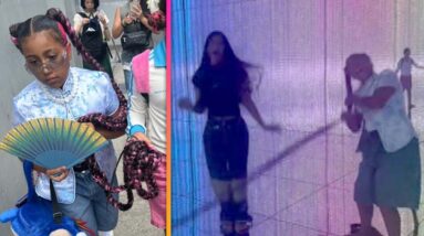 Kim Kardashian JUMPS ROPE With North West’s ‘Rapunzel’ Braids