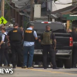 Pittsburgh neighborhood on lockdown following police shootout