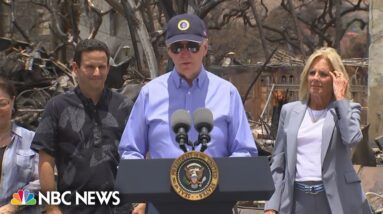 President Biden tours Hawaii wildfire devastation