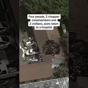 A Sheriff’s Office helicopter crashed into a multi-unit apartment building in Pompano Beach, Fla.