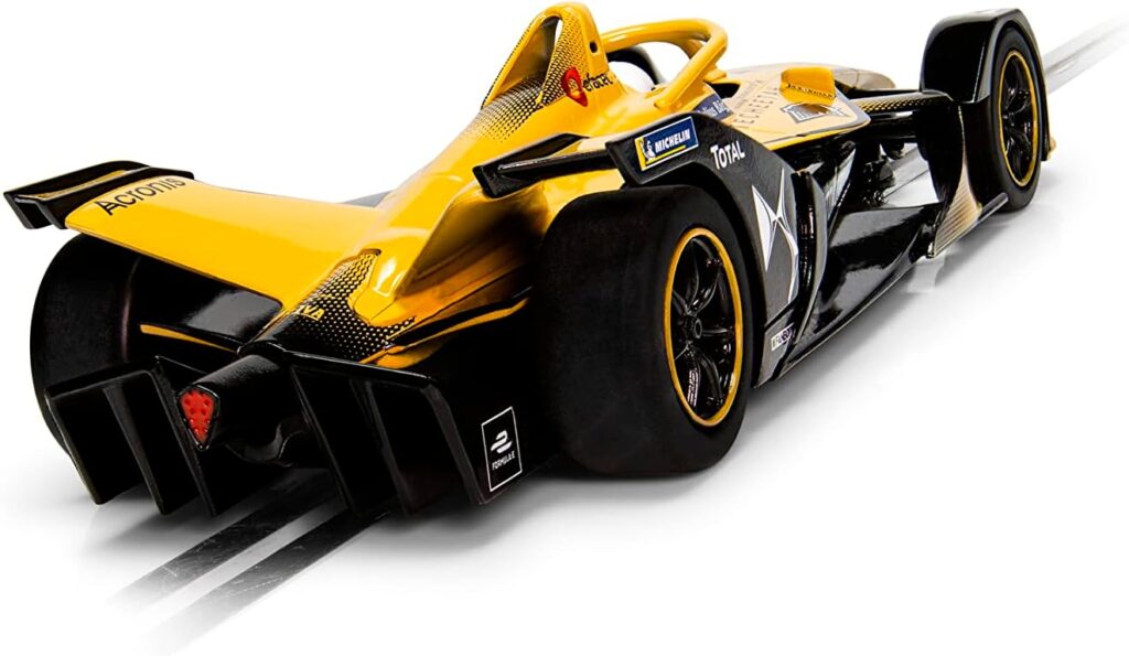 Scalextric Fomula E DS Techeeta 2019/20 Champion 1:32 Slot Race Car C4230, Gold Black Scalextric Fomula E DS Techeeta 2019/20 Champion 1:32 Slot Race Car C4230, Gold Black