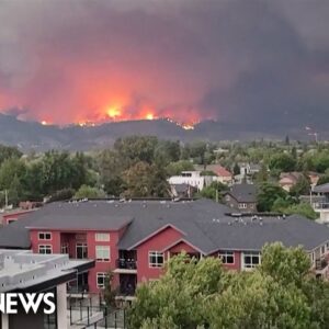 Thousands order to leave as Canadian firefighters battle wildfires