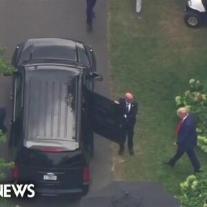 Trump departs golf club for arraignment in D.C.