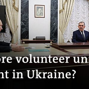 Putin meets with Wagner commander to set up additional volunteer units to fight in Ukraine | DW News