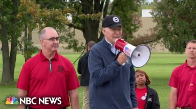 Biden joins striking United Auto Workers on the picket line in Detroit