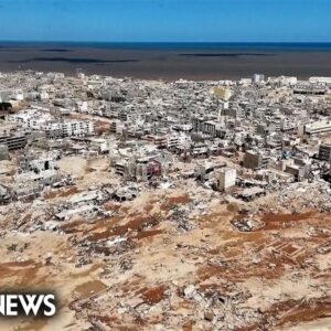 Drone video captures scale of catastrophic Libya flooding