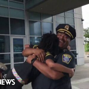 Louisiana teen travels across the nation, offering hugs to law enforcement officers