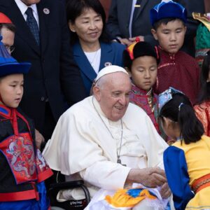 Pope Francis arrives in Mongolia on a visit to one of the smallest Catholic communities in the world