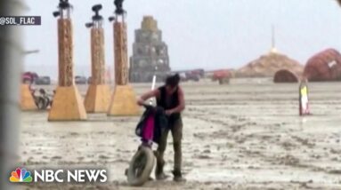 Tens of thousands of attendees stranded at Burning Man after heavy rainfall
