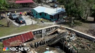 Cleanup efforts underway in Florida communities hit hard by Hurricane Idalia
