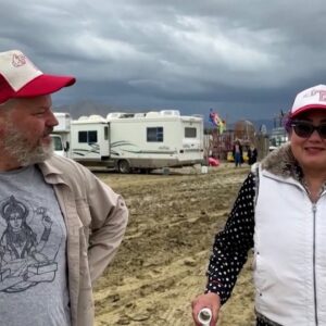 Burning Man attendees make the most of muddy festival: ‘The best burn ever!’