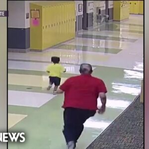 School employee appears to strike three-year-old student