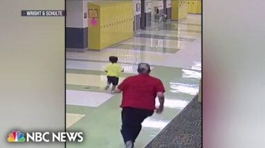 School employee appears to strike three-year-old student